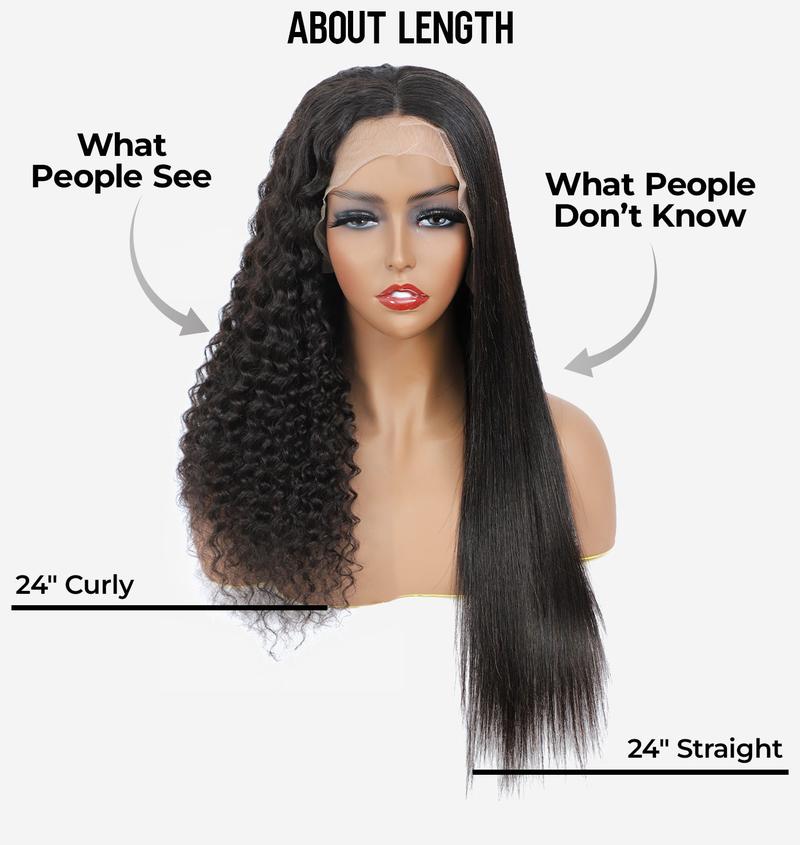 [Flash Sale] OQ HAIR Straight 13x4 Lace Front Wigs 220% Density Human Hair Wigs Preplucked Natural Hairline
