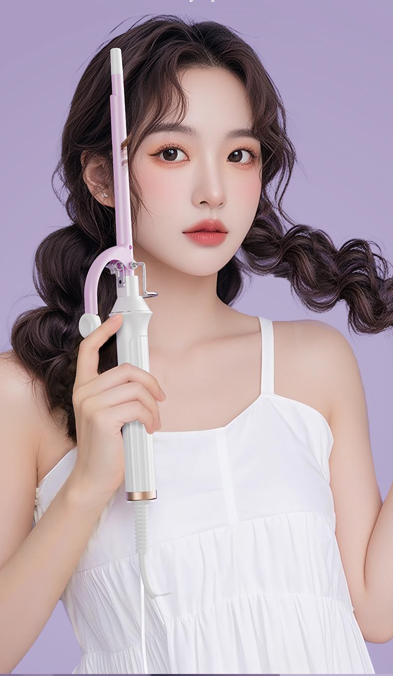 9mm curling iron for wool-like tight curls, mini hair curler, dorm-friendly hair styling tool