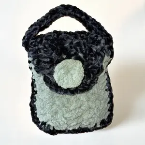 Handmade Crochet Bag and Pouch - Unique Design with Soft Material and Stylish Handle for Everyday Use