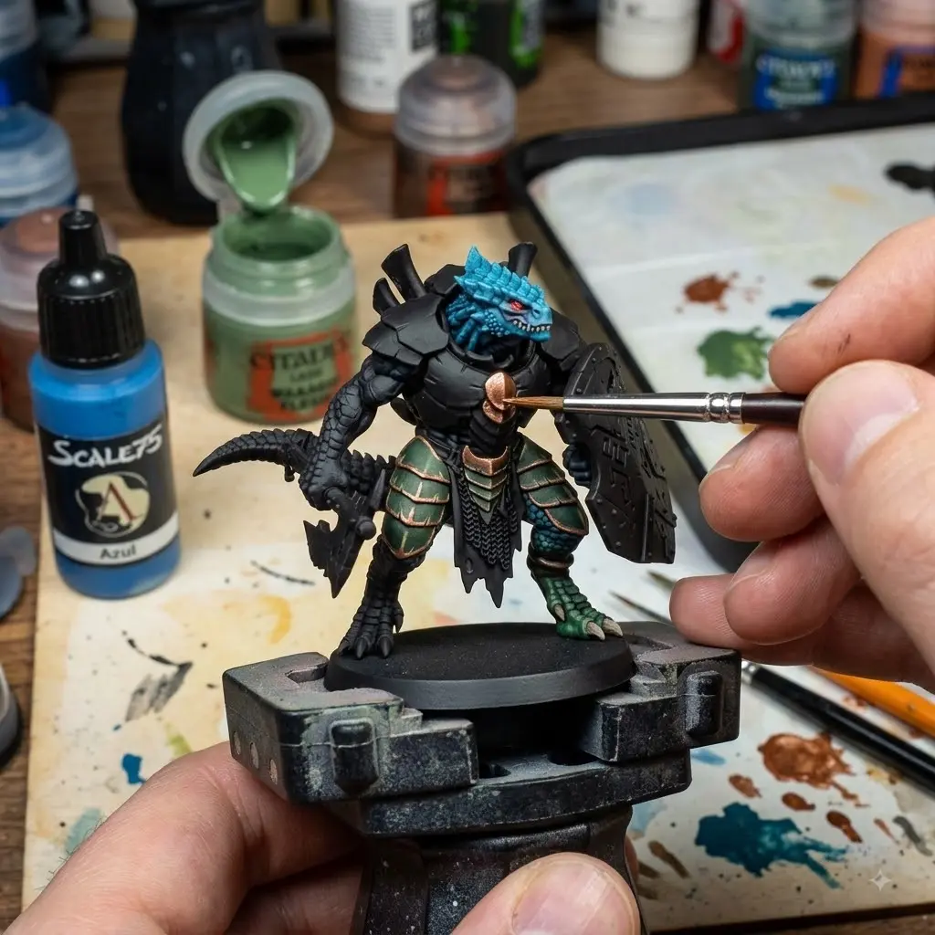 Azure Drake-Guard Miniatures – Highly Detailed Fantasy Tabletop Warriors by Minimierkz