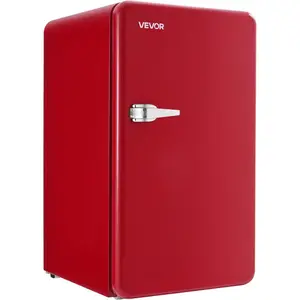 VEVOR 3.2 Cu. Ft Mini Fridge with Freezer, Single Door Compact Refrigerator with Micron Freezer Zone, 7-Mode Adjustable Temp, Energy Efficient Dorm Fridge, Reversible Door, Low Noise, Brushed SteelVEVOR Super Brand Day