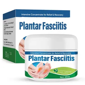 Plantar Fasciitis Pain Relief Cream 60ml Fast Act Fast Absorbing Gel Angelica Wormwood Cinnamon For Heel Spurs Arch Strain Morning Stiffness Therapy - Healthy