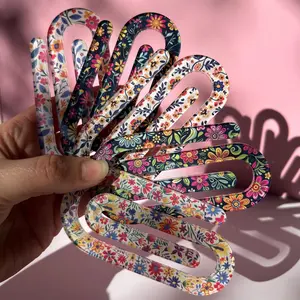 Jumbo Paperclip Bookmarks - Cute Mexican Floral Patterns, Acrylic Bookmark, 4 x 2 x 0.04 Inches, Ideal for Book Lovers and Bookworms, bookish gift