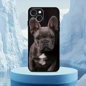 Adorable French Bulldog Compatible with iPhone 16 Pro Max 15 14 Plus 13 12 11 Phone Case Matte Funda Silicone Shockproof Casing Protective Cover