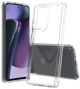 Clear Case for Motorola Moto G Stylus 5G 2024, Aquaflex Semi-Flexible TPU [Shock Absorbing] Transparent Phone Cover