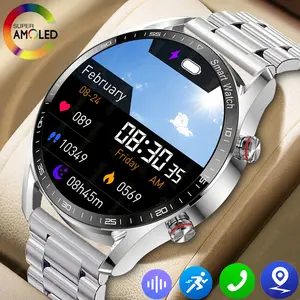 New Business Smart Watch Men 1.53 inch Full Screen Touch Multi Sport Mode ECG+PGG Sport Waterproof Bluetooth Call Smartwatches