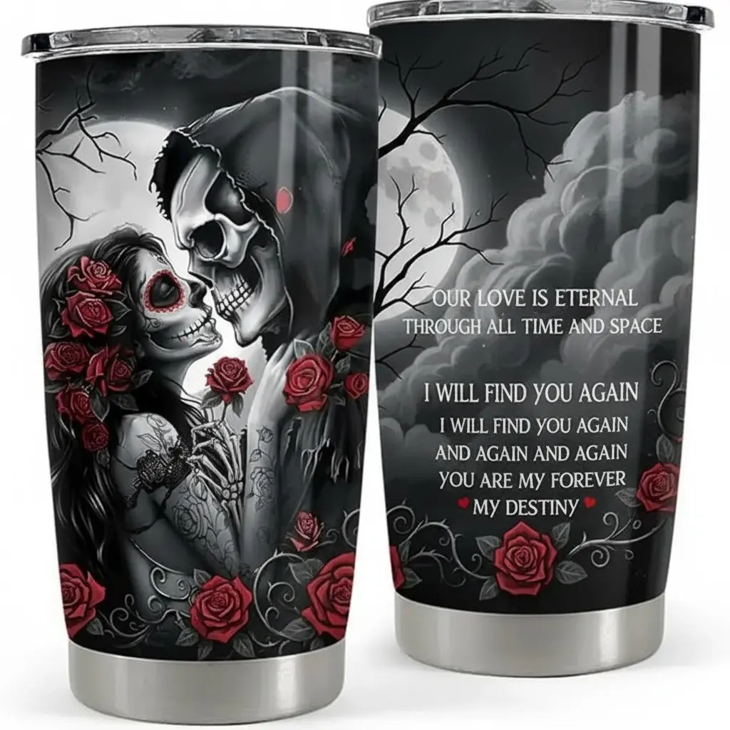 Romantic Gifts for Wife - To My Wife 20 oz Tumbler Gifts from Husband - I Choose You Design - Perfect for Mother's Day, Weddings, Anniversaries & More - Insulated Coffee Cup for Hot & Cold Beverages