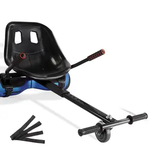Hoverboard Seat Attachment 265lbs Capacity, Hoverboard Attachment 26"-34.5" Adjustable Length,Hover Board Accessory Go Kart W/Comfortable&Sturdy Seat, Fit 6.5” 8” 10” Hoverboard,Kids Adults