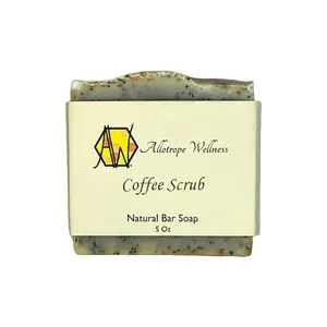 Coffee Scrub Exfoliating Soap - Natural Vegan Bar Soap, US Made  Body Care  Cleansing