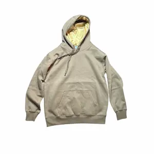 Men's Classic Casual Silk-Lined Hoodies - Long-Sleeve Pullover Tops, Fashionable Comfortable Fabric Garments for Adults