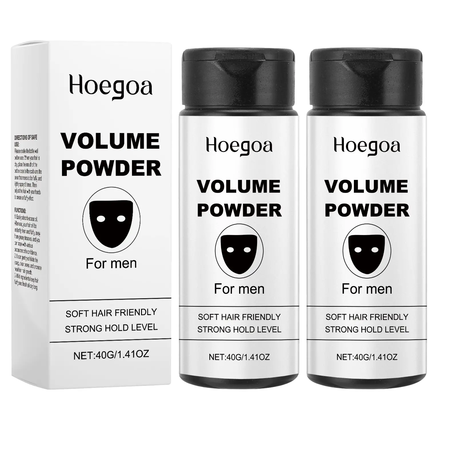 Volumizing Styling Powder, long-lasting, high-performance styling powder with a gentle formula; no rinsing required; adds volume and absorbs excess oil