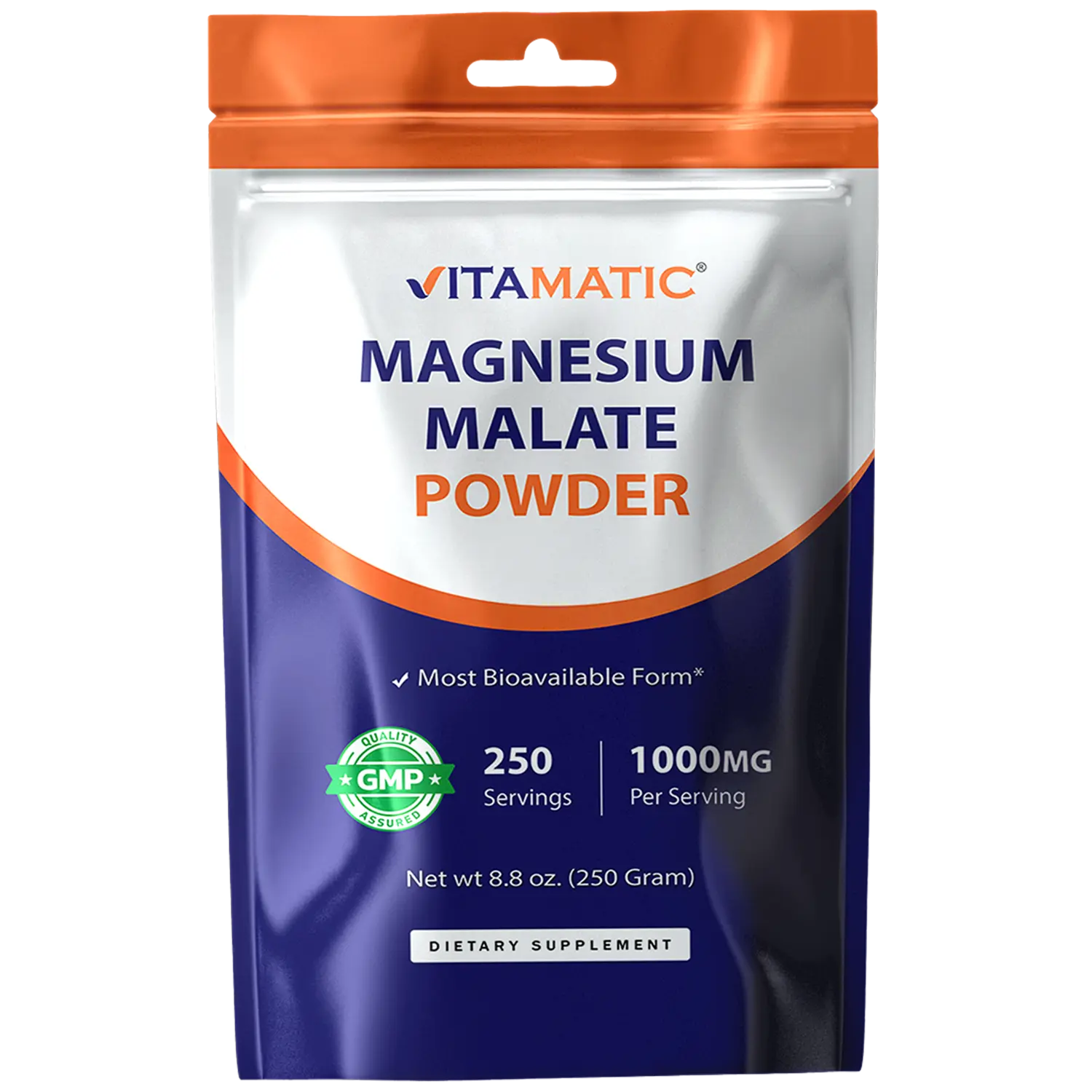 Vitamatic Magnesium Malate 1000mg per Serving Supports Muscle, Joint, and Heart Health 250 Grams - 250 Servings Vitamatic Magnesium Malate 1000mg per Serving Supports Muscle, Joint, and Heart Health 250 Grams - 250 Servings