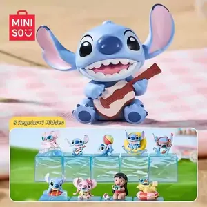 Disney Stitch Summer Party Series Blind Box ,8 Regular + 1 Rare Secret Figure, 1.9"-2.5" Tropical Surprise Collectible Toy, Perfect for Disney Fans & Blind Box Lovers, Home Decor, Car Accessories, Ideal Gifts,Holiday Gift Birthday Gift
