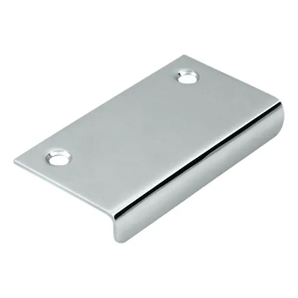 3-Piece Set of Solid Metal Drawer Pulls, 3x1.5 in. Bright Chrome Cabinet Door Hardware