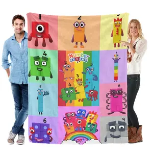 Numberblocks 1-9 Character Flannel Blanket – Educational Kids’ Number Learning Design | Ultra Soft Plush Throw Blanket for Bedroom, Playroom & Preschool | Perfect Gift for Toddlers, Preschoolers & Numberblocks Fans