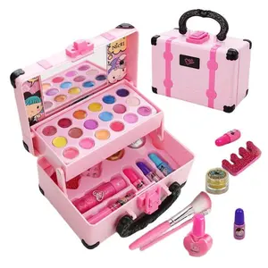 Colorful Makeup Toy, 1 Set Cosmetic Toy with Storage Box, Kids Vanity, Pretend Play Makeup Toy for Girls, Birthday Gift for Teenager and Young Children