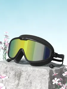 Unisex Adult Swim Goggles, Anti-Fog UV Protection Swimming Gear, Durable Design for Water Sports, Comfortable Fit for Men & Women