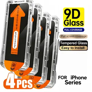 4-Piece Privacy Tempered Glass Protective Screen Protector, Full Coverage for iPhone 17/16/15/14/XS Max/XR, Easy Installation, Scratch-Resistant, Accessories