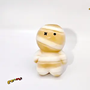 MHM Squishy  wind Bready Buddy Stress Relief Toy - Sticky Moist Soft Slow Bouncing Foods Sensory Tool for Tactile Relaxation 9.65x6.89x4.13in