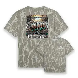 Mallard Spread Camo Tee Casual And Fashionable For Everyday Wear Top Streetwear, Gift For Hunting & Adventure Fans Pullover Hunting Tee, Classic Vintage Look for Deer Season Lovers