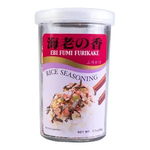 AJISHIMA Sweet Shrimp & Nori Furikake Rice Seasoning - 50g Japanese Furikake for Rice, Noodles, and Baby Food - Umami Flavor