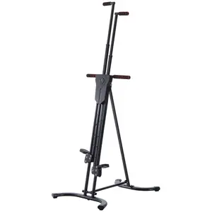 Vertical Climber, Folding Climbing Cardio Equipment Full Body Workout for Men and Women, Adjustable Height, Display, 220 Lbs. Load Bearing Capacity