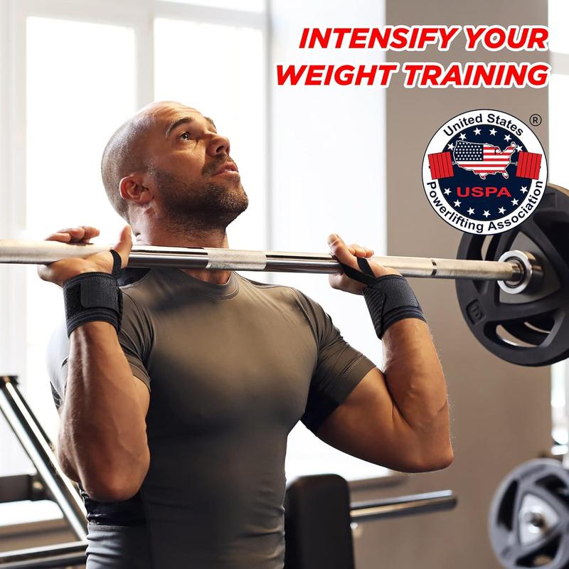 IPOW 18'' Professional Wrist Wraps for Weightlifting 2 Pack(IPF Approved), Heavy Duty Gym Wrist Straps for Working Out, Weight Lifting Wrist Brace for Men & Women, Wrist Support with Thumb Loop IPOW 18'' Professional Wrist Wraps for Weightlifting 2 Pack(IPF Approved), Heavy Duty Gym Wrist Straps for Working Out, Weight Lifting Wrist Brace for Men & Women, Wrist Support with Thumb Loop