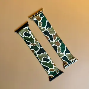 Camo Handmade Elastic Watch Band for Stylish and Convenient Wear