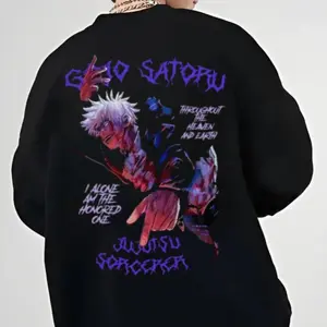 Gojo Satoru Hoodie Sweat Shirt, Anime Shirt Jujutsu Kaisen, Anime Manga Lovers, Jjk Shirt, Unisex Short Sleeve Tee Sweatshirt, Hoodie, Comfort Colors