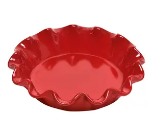 Emile Henry, USA Deep Ruffled Pie Dish