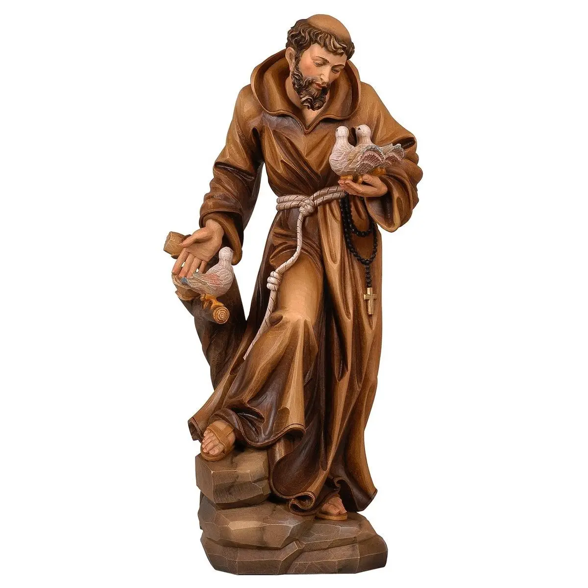 Wooden Statue of St. Francis 7.5 Inches