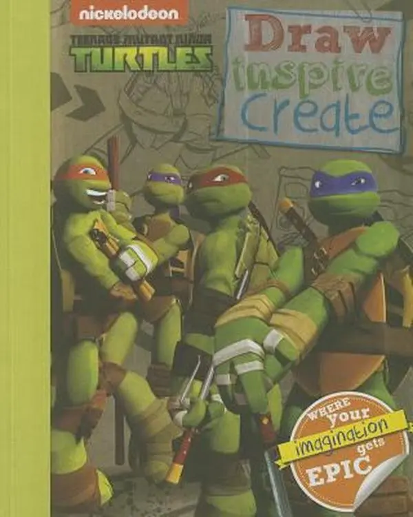 USED Book - Teenage Mutant Ninja Turtles: Draw Inspire Create (Tmnt) by Parragon (Paperback) - english