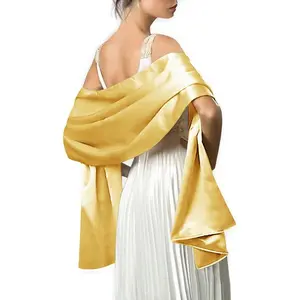 Shawls and Wraps for Evening Dresses Satin Shawl Wraps for Women Extra Long Wedding Shawls for Bridal Party
