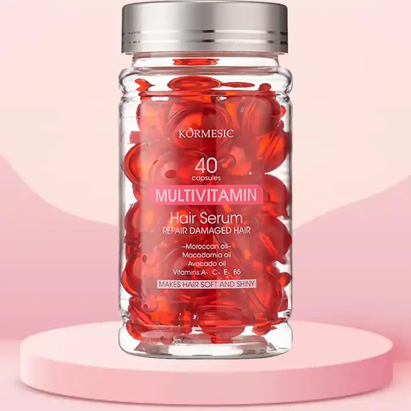 Multivitamin Hair Vitamin Capsule,Rich in various vitamins and Moroccan nut oil,40 pills/bottle,Hair Treatment Serum,Restore Dry Hair,Hair Care Essential Capsule for Dry & Damaged Hair, Hair Care & Styling Product for Women & Men, Haircare