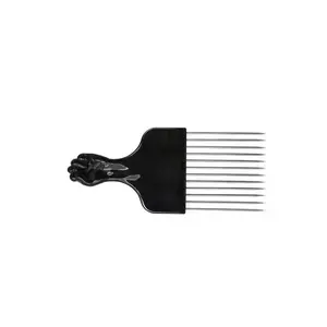 Afro Pick Comb with Fist Handle for Easy Hair Styling and Detangling Unisex US Comfortable Grip Effective Detangling Tool