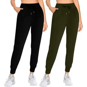 Women’s joggers with pockets, tapered sweatpants—loungewear, workout, and running pants for yoga