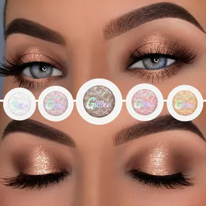 1PC Waterproof and Long-lasting Pearl Glitter Eye Shadow Palette, Glitter Eye Shadow Makeup, Mashed Potato Texture Eye Shadow Smooth, Suitable for Lazy Makeup, Glitter Shimmer Eyeshadow