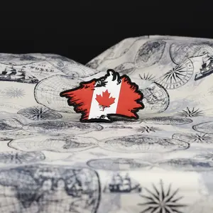 Canadian Flag Grunge Patch