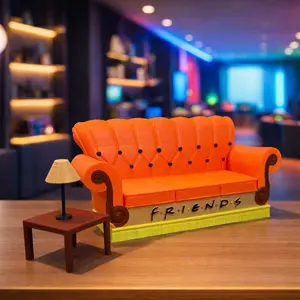 Friend's Central Perk Sofa Couch 3D Printed  Display Fan Made For Friend's TV Show