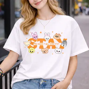 Stray Stay Shirt, Kawaii Animal Faces Tee – You Make STAY Stay, Perfect for K-pop Fans, Gift For Stay Fan, Friend, Men And Women