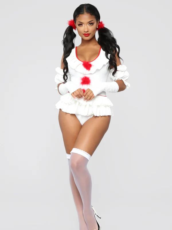 Let's Play Game 5 Piece Costume Set - White