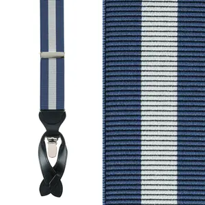 Trafalgar Big & Tall Oliver Stripe Convertible Braces, Convertible Suspenders