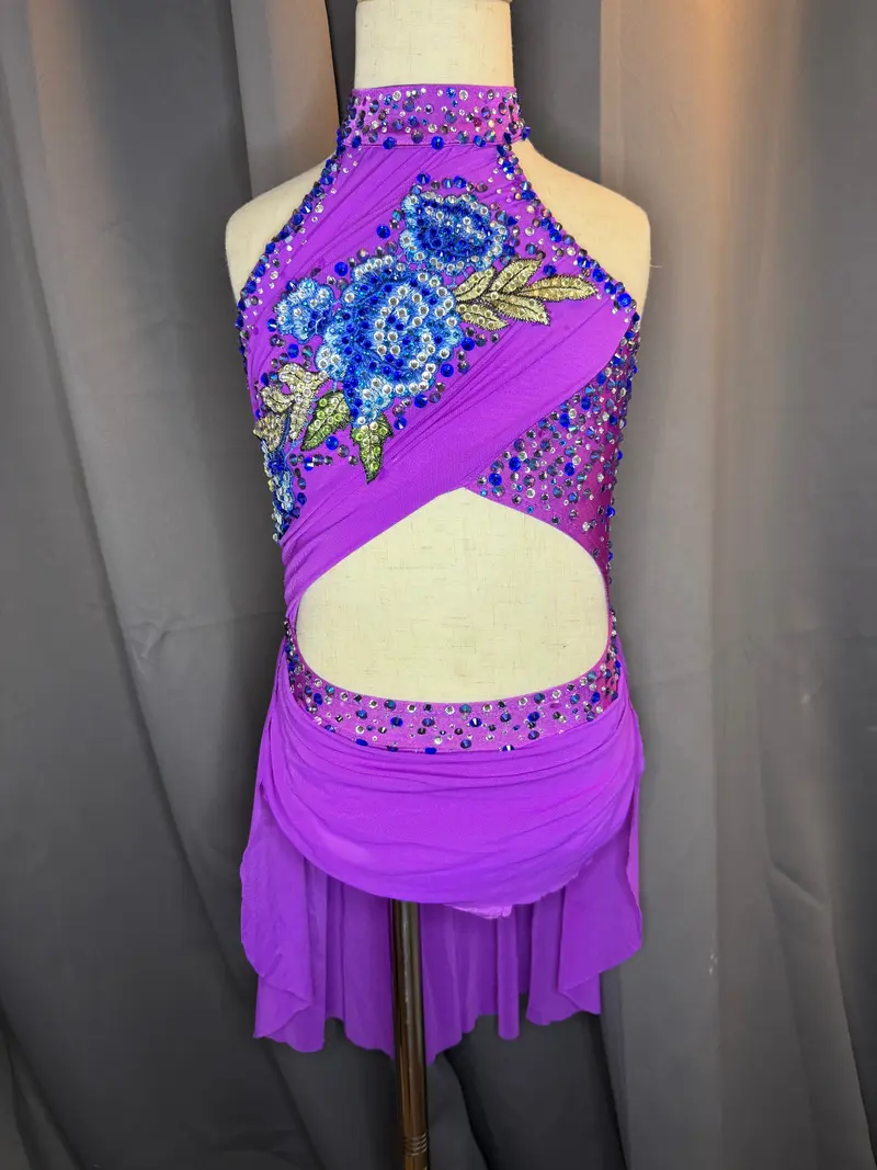 Twilight Serenade – Child Small (US 6) Purple & Blue Lyrical Dance Costume