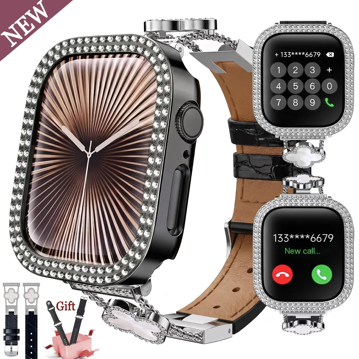 2026 New Fashion Smart Watches for Women, Fitness Tracker, Touch Screen Watch with Answer/Make Calls/100+ Sports Modes/Message Reminder, DIY Watch Dials, Wearable Devices, Smart Watches for iPhone/Andriod, Gift for Wife, Girl friend
