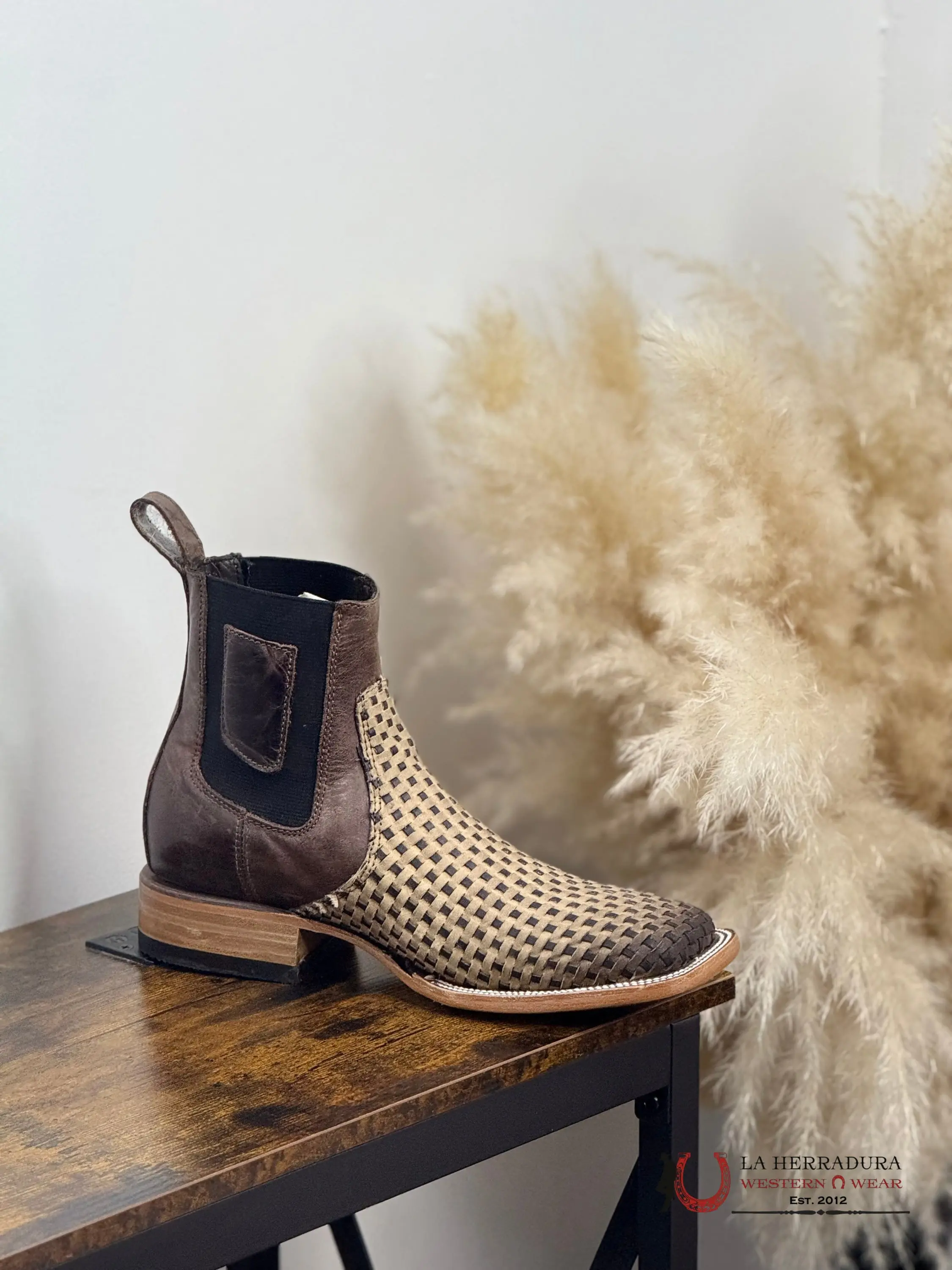 ROCK’EM FRANCIA CRAZY TOBACCO/CHOCO SHORT BOOT SQ. TOE