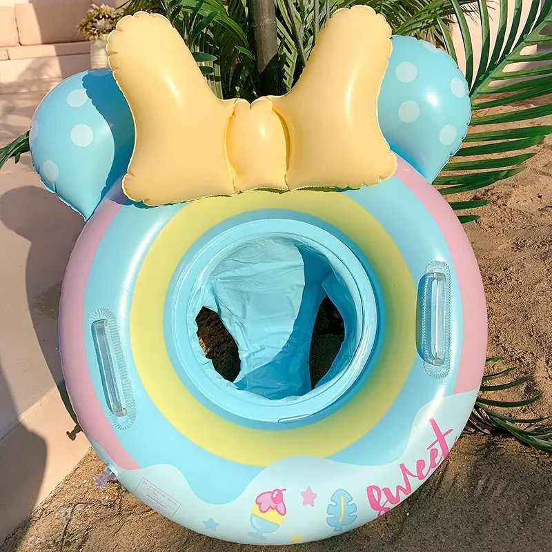 Kids Cartoon Swimming Ring, Inflatable Floater, PVC Pool Float, Fun Water Play, Ideal for Summer Fun, Durable & Safe Design, Portable Pool Float