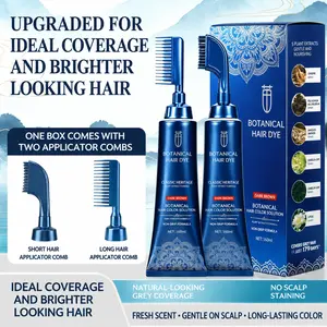【Gift for Father's Day】Easy Hair Color Comb for Home Use – Just Brush in the Color, No Mixing Needed, Covers Grays
