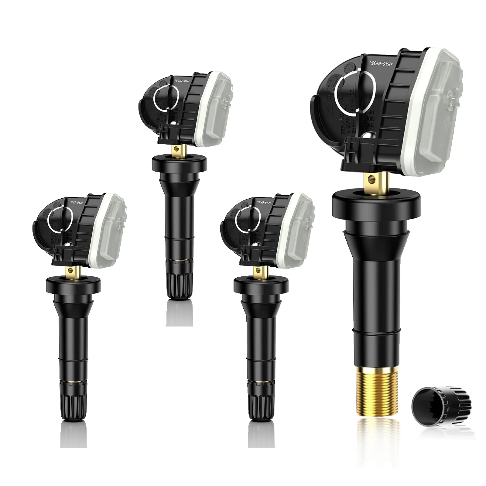 4PCS Pre-programmed TPMS Sensor 315MHz - Compatible with Ford, Lincoln Models - F-150, Explorer, Mustang, Bronco, Edge, Ranger, Mark LT, MKC, MKZ, Nautilus, Navigator -  Tire Pressure Monitoring Sensor