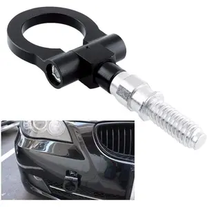 Heart Horse Universal Car Front Bumper Screw-on Tow Hook Aluminum 16mm Tow Hook Front Rear Racing Style for European Cars