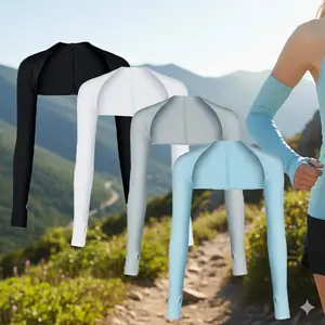 UV Protection Arm Sleeves for Outdoor Activities: Lightweight Silk Blend Sunblock Gloves, Ideal for Running, Cycling, Fishing, and Sports. Stay Cool & Guard Against Sunburn. Cooling Arm Covers